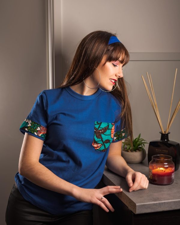 T-shirt Wax Bleu Rêve bleu – Image 2