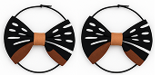 Boucles d’oreilles Marron « Dakar »