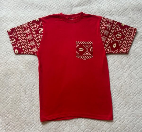 T-shirt Wax Rouge « Sama Poche » – Image 4
