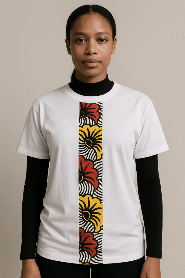 T-shirt blanc wax kharite – Image 2