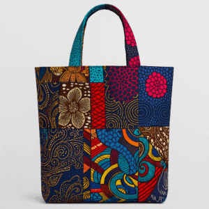 Sac tissu wax multicolore