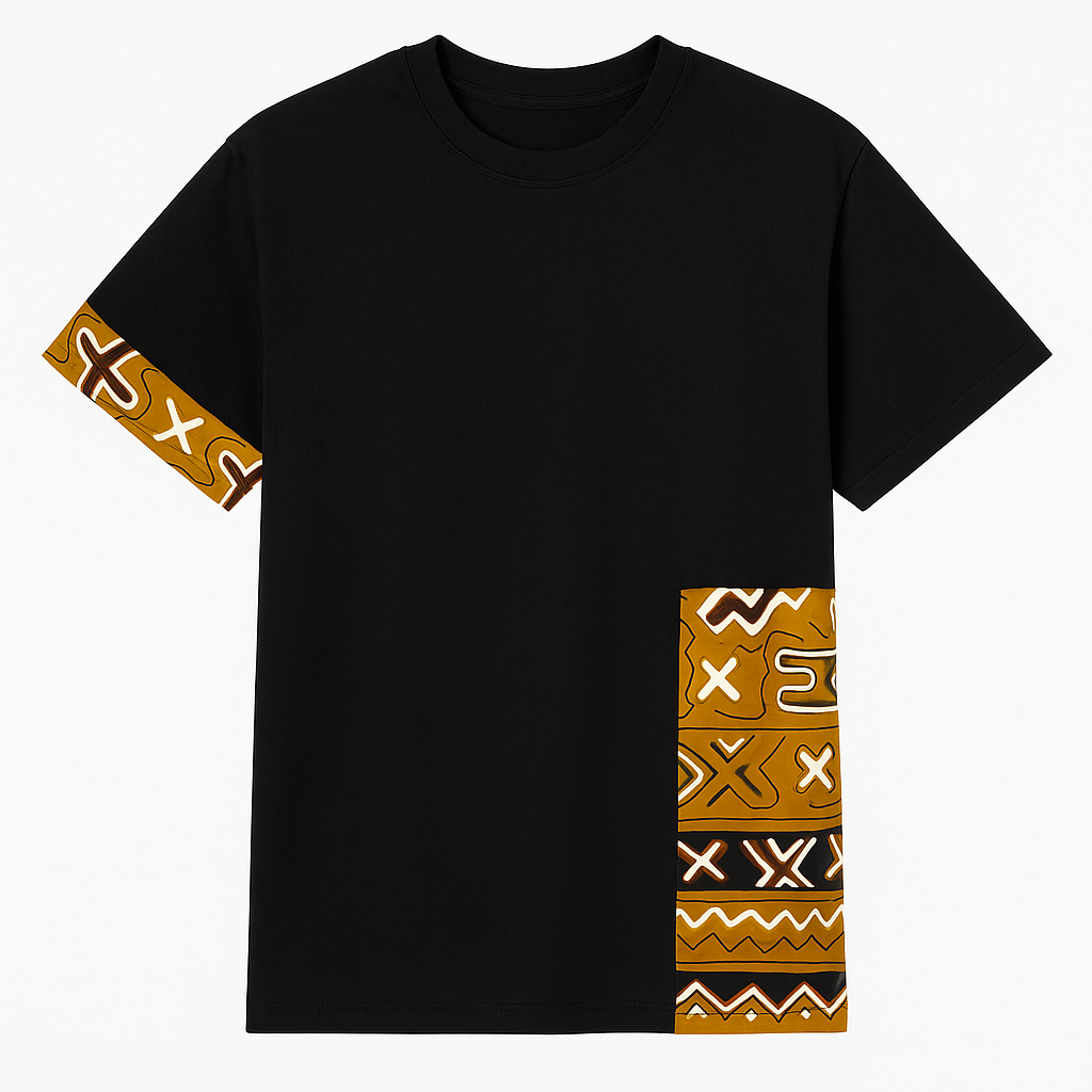 T-shirt black wax