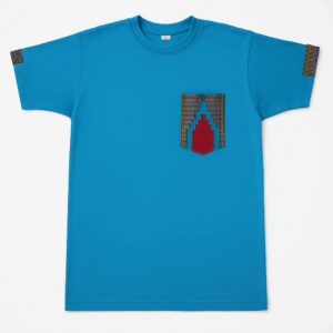 T-shirt Wax Bleu « Sama Poche »