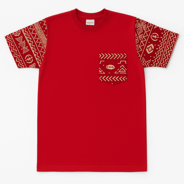T-shirt Wax Rouge « Sama Poche »
