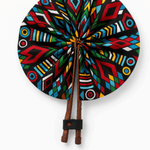 Éventail Motifs Multicolores